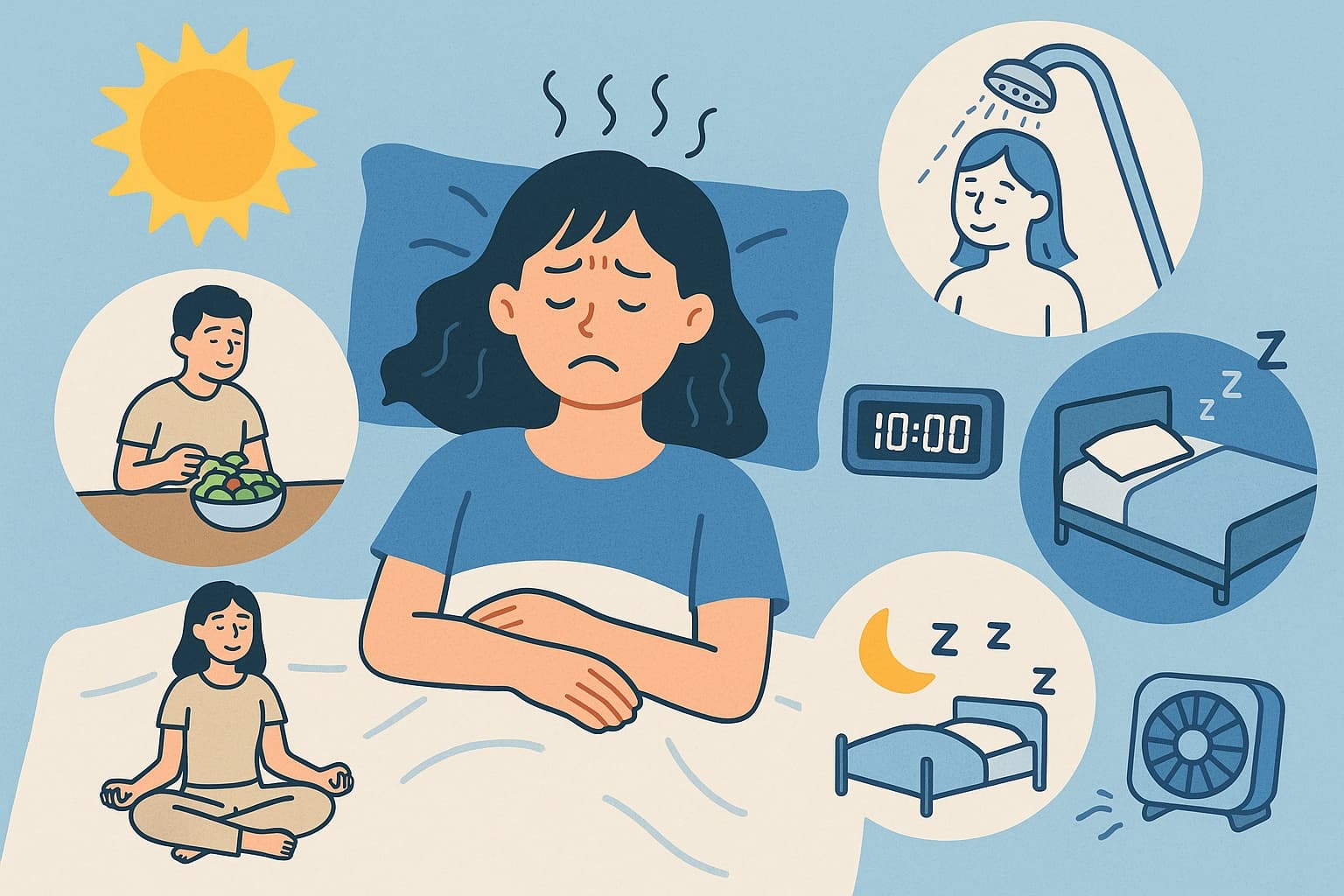 😴 여름철 불면증 타파! 숙면을 돕는 생활 습관과 꿀잠 비법