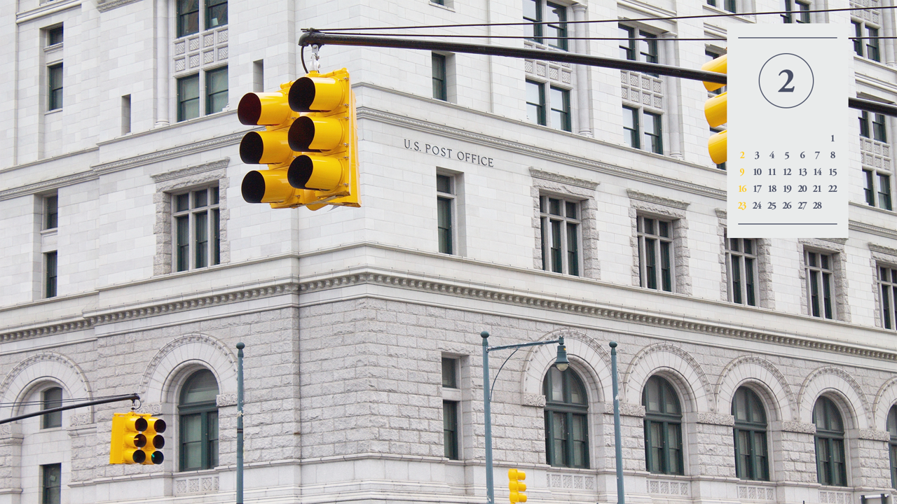 07 노란색 신호등 A - 2025년2월 노트북배경화면