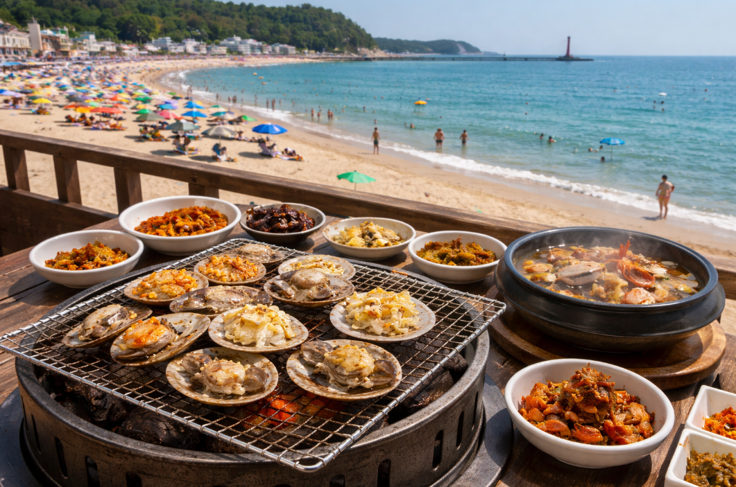 대천해수욕장 해산물 향연
