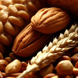 통밀과 견과류 이미지