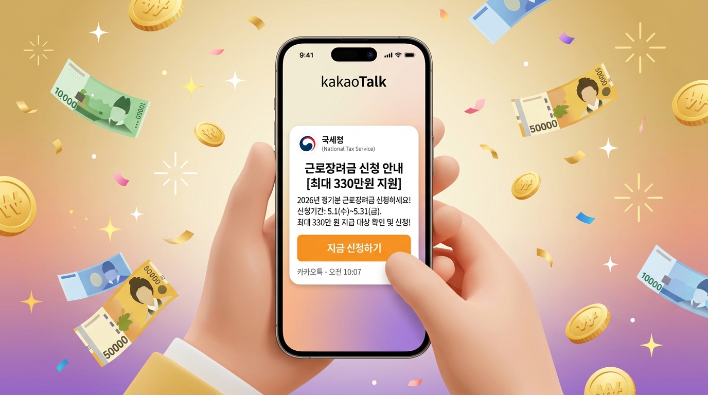 2026년 근로장려금 정기신청 대상자 확인 및 가구별 기준 가이드 썸네일