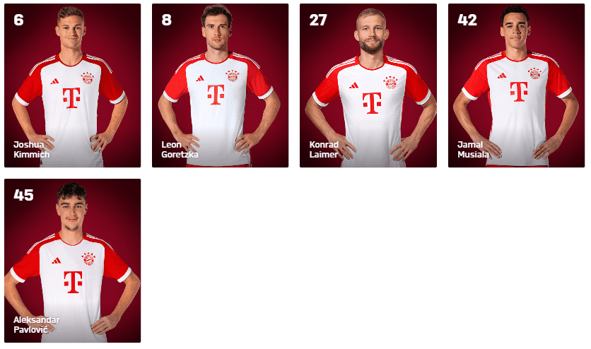 바이에른 뮌헨 미드필더