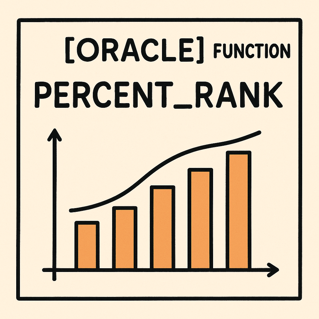 오라클 PERCENT_RANK() 함수로 누적 백분위 구하는 방법
