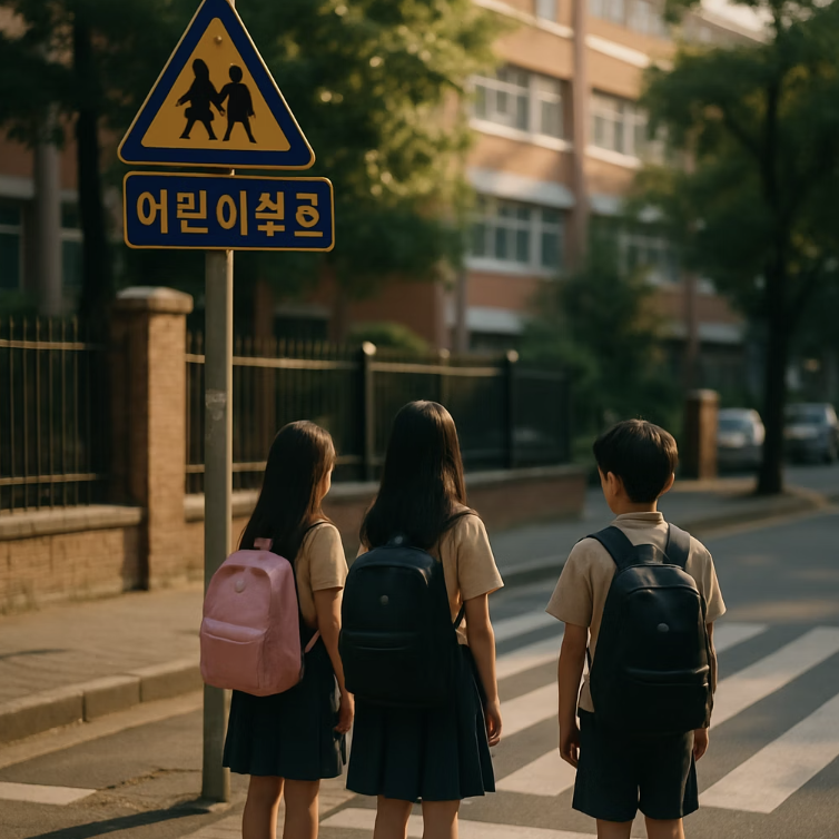 두 번째 약속: 신호등 없는 횡단보도 앞에서는 ‘일단 멈춤’