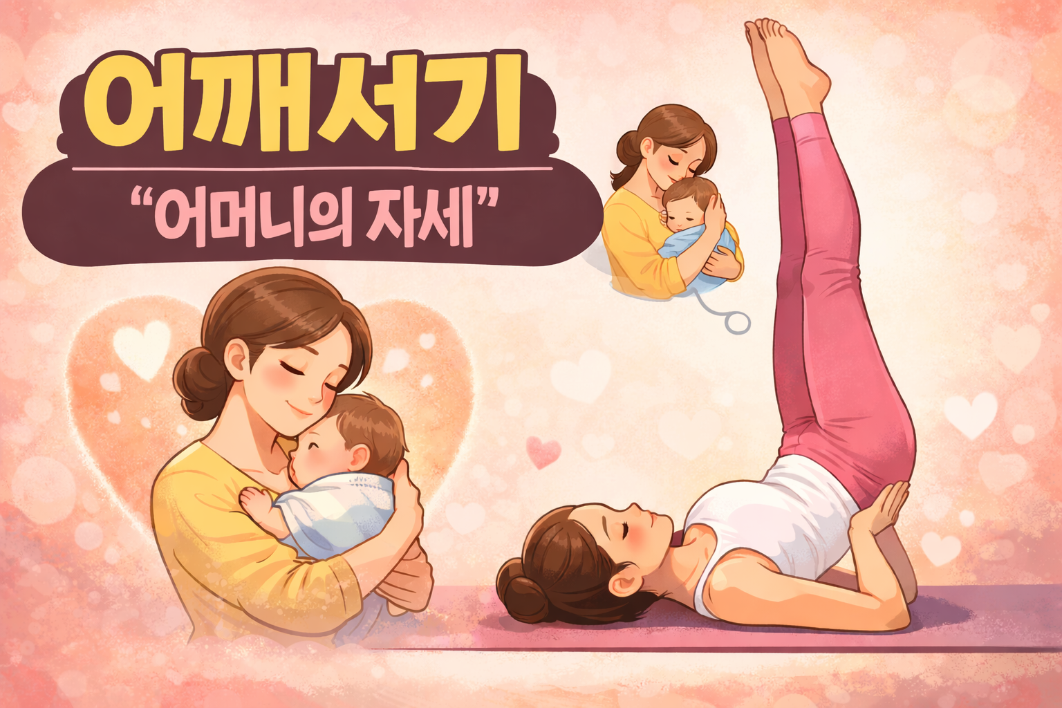 어깨서기 자세(살람바 사르반가아사나)는 요가에서 흔히 &lsquo;어머니의 자세&rsquo;라고 불려요