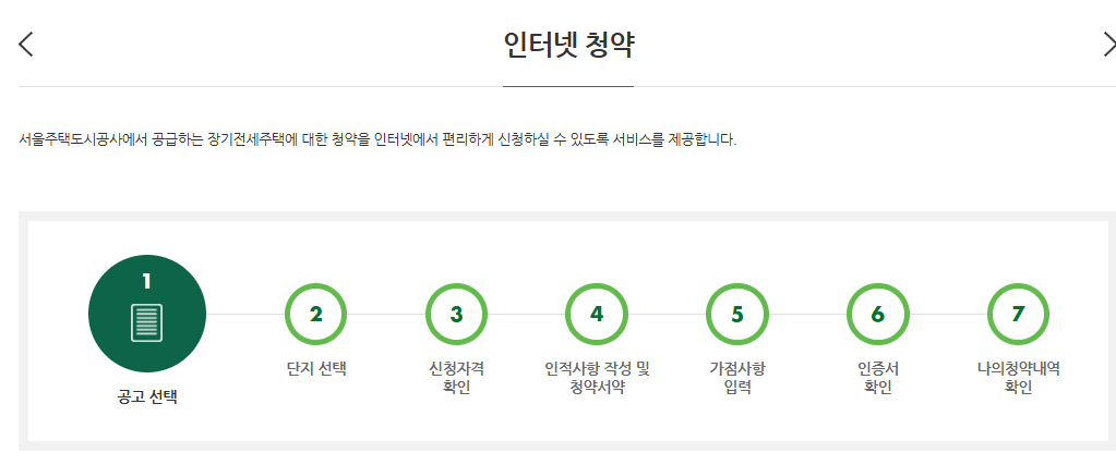 장기전세주택2 청약 방법