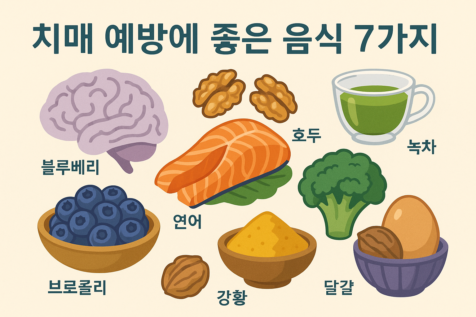 치매 예방에 좋은 음식