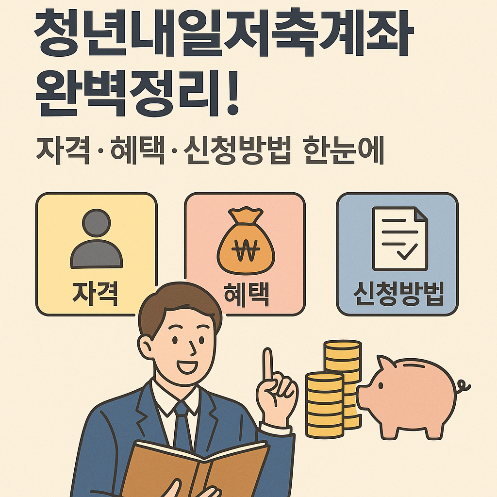 2025 청년내일저축계좌 완벽정리! 자격·혜택·신청방법 한눈에