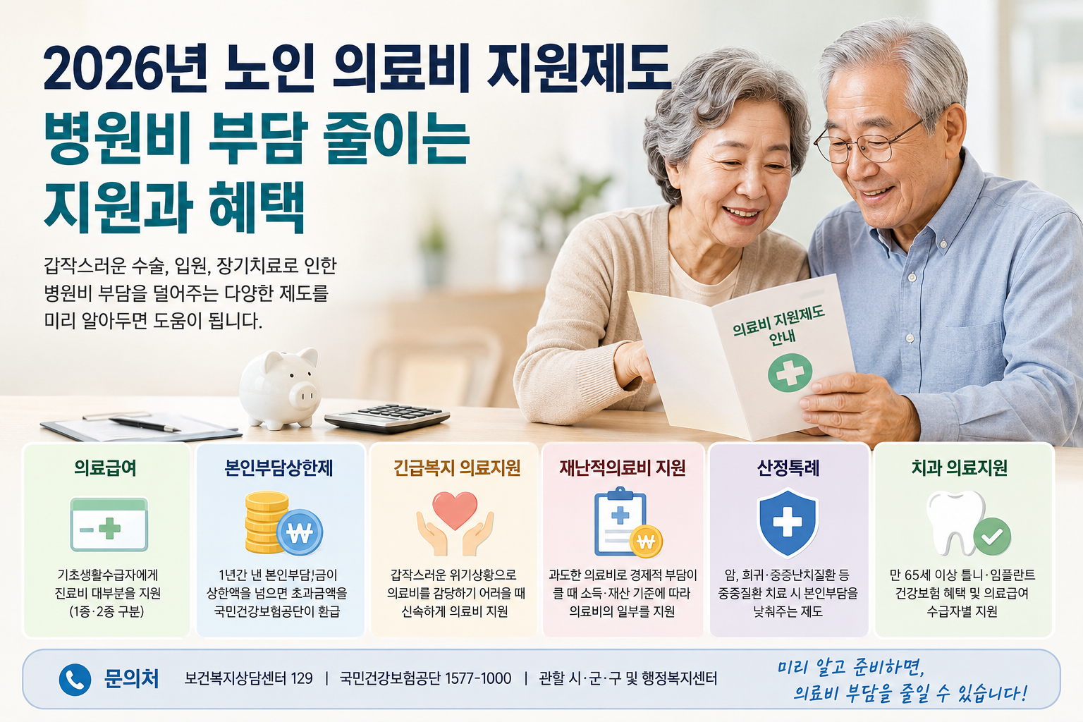 2026년 노인 의료비 지원제도와 병원비 부담을 줄이는 주요 지원 혜택 안내