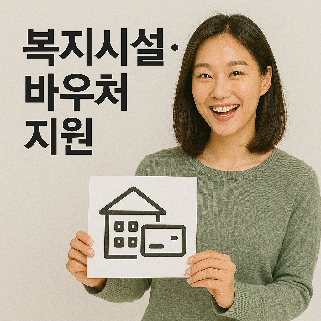 복지시설과 바우처 지원 제도