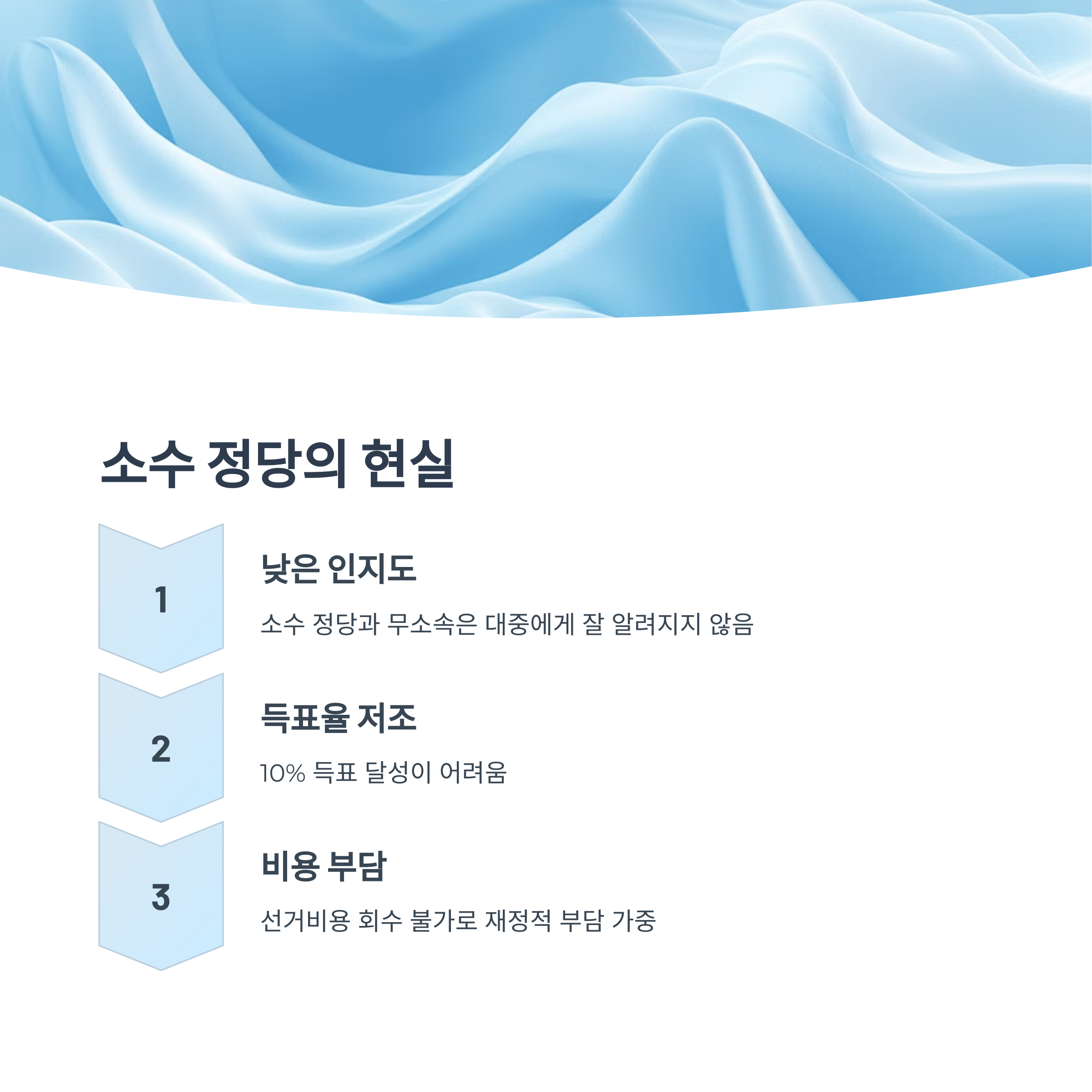 소수 정당과 무소속의 현실