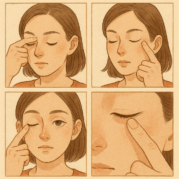 안약 넣기 전에, 손가락으로 ‘눈 주위 근막’을 진단해보세요