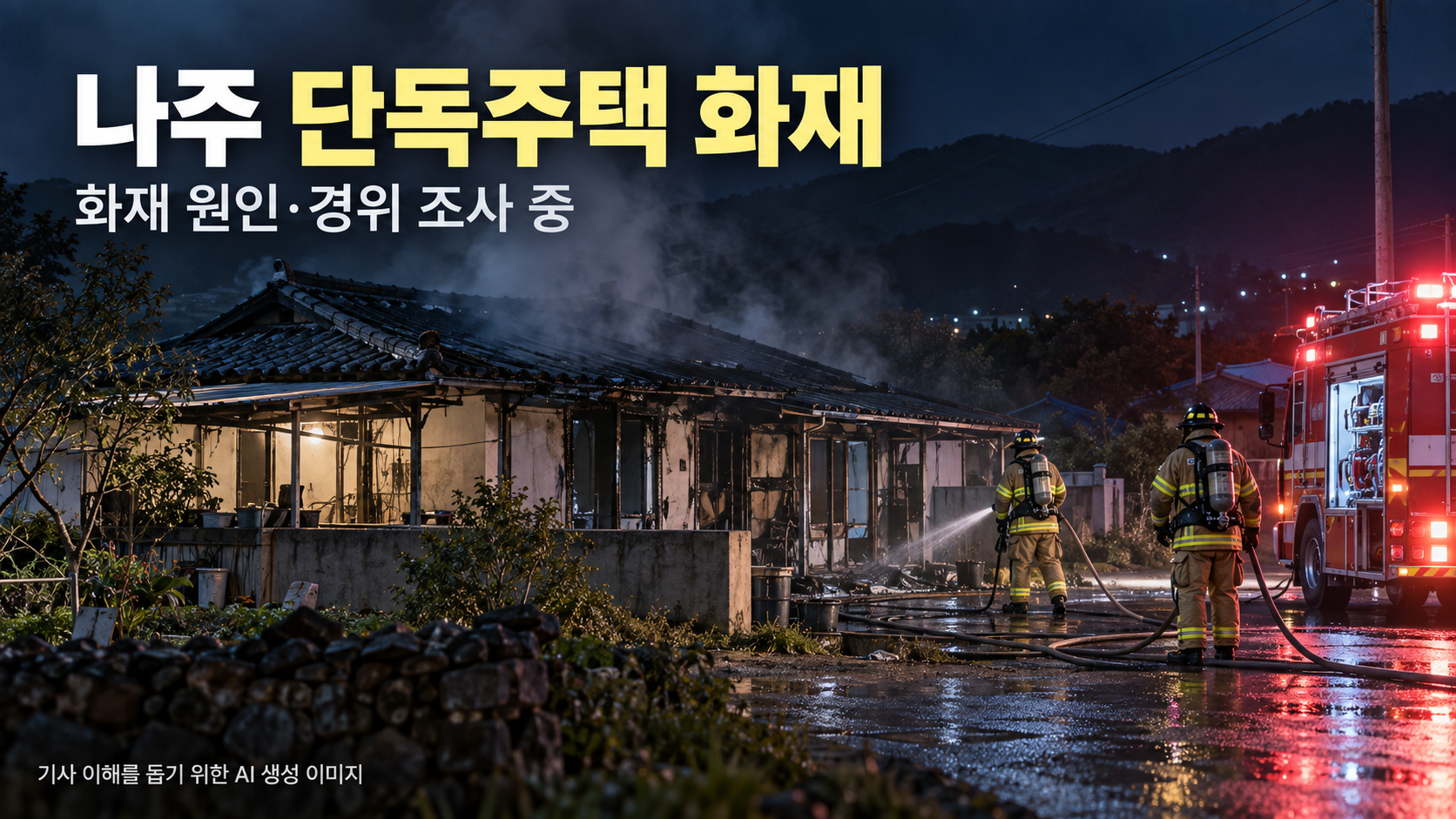 나주 단독주택 화재