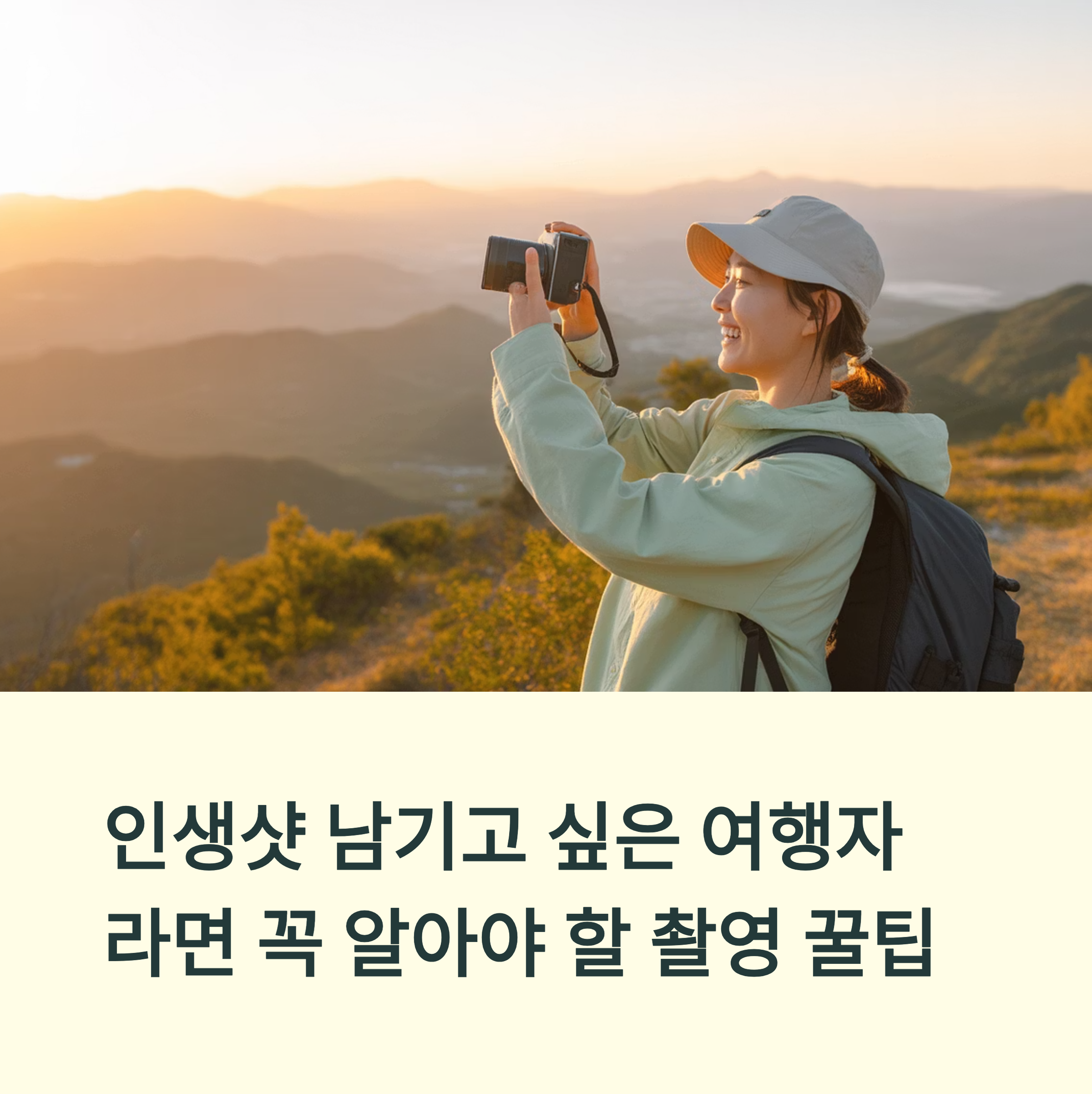 인생샷 건지는 sns 핫한 여행지 촬영팁