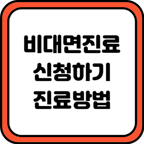 비대면진료 신청하기 진료방법