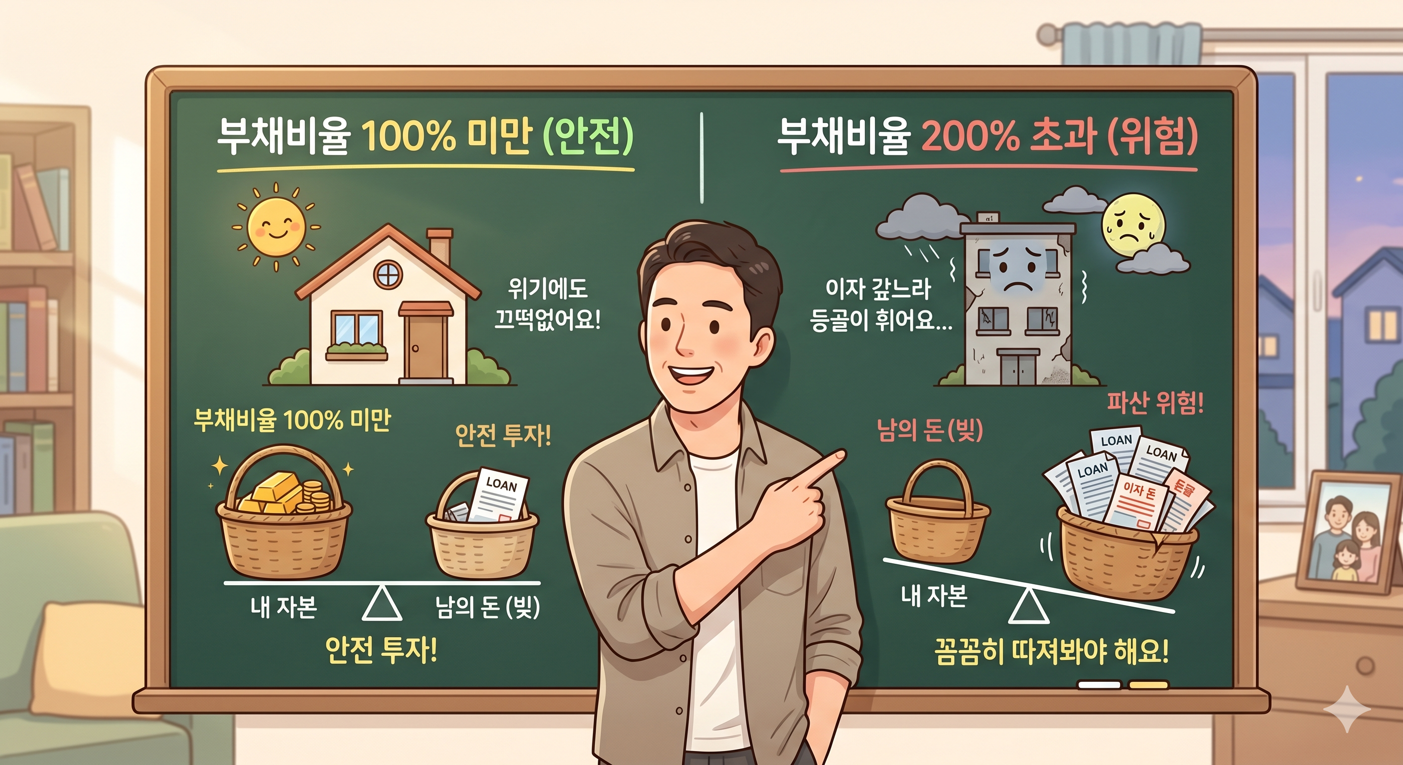 부채비율: 빚이 너무 많으면 위험하지 않을까?