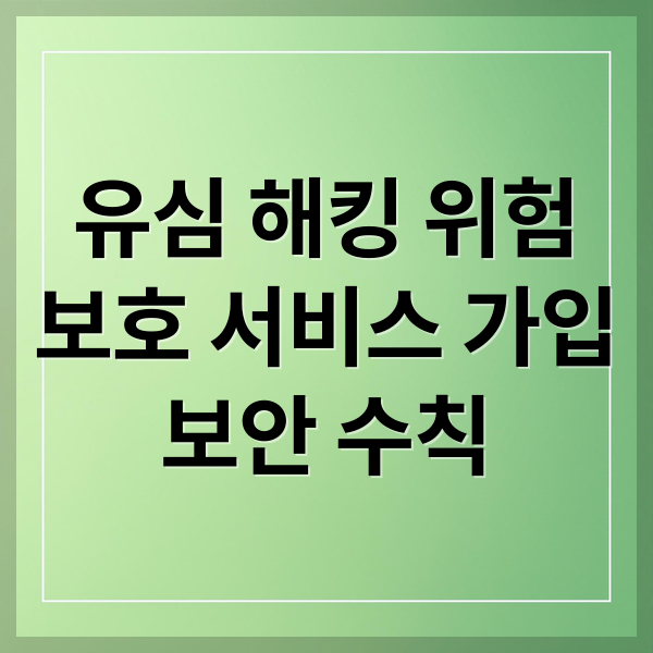 SKT 유심 보호 서비스