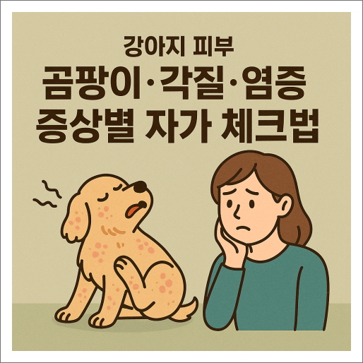 강아지 피부 곰팡이·각질·염증 증상별 자가 체크법