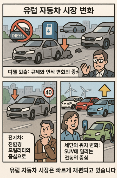 유럽 자동차 시장 변화