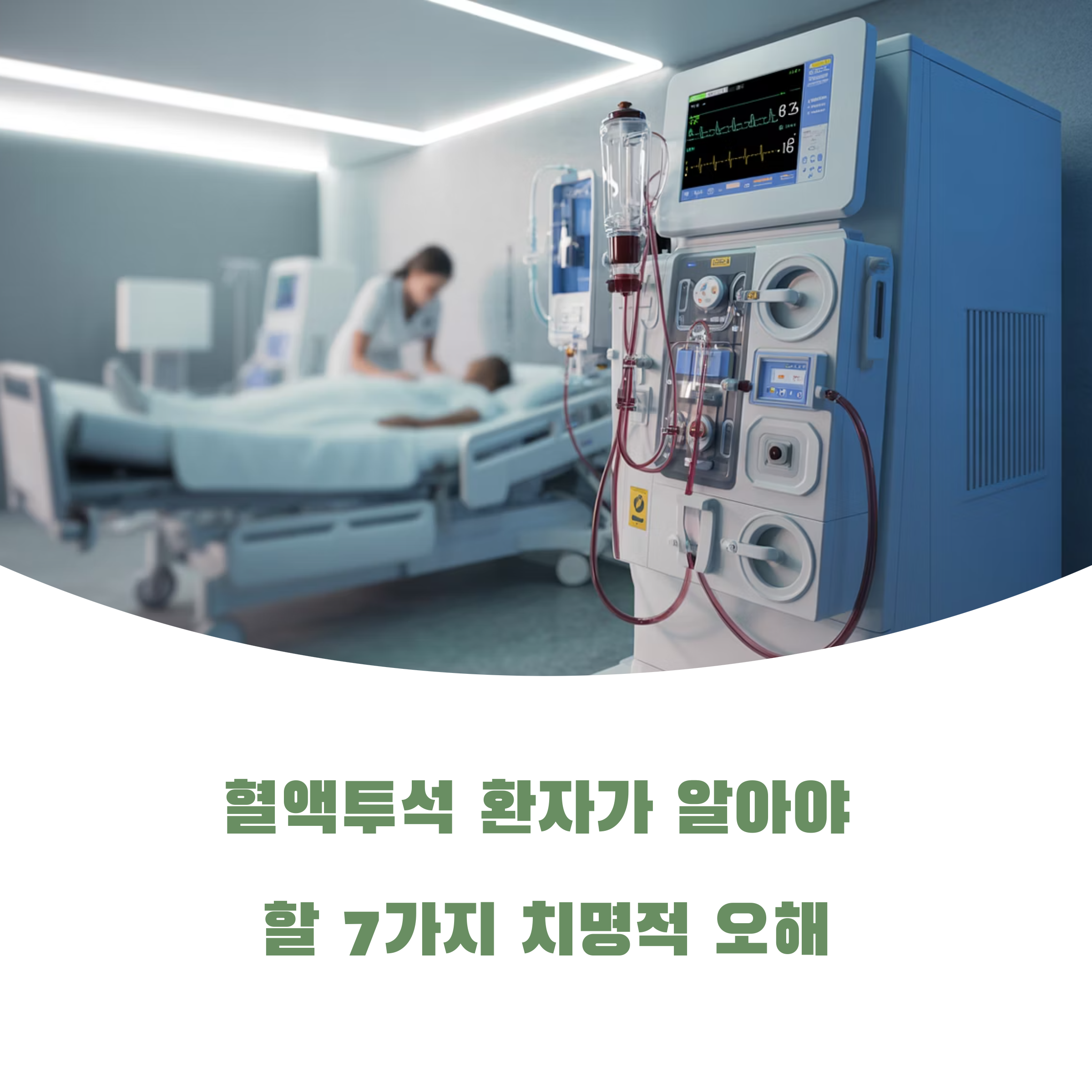 혈액투석 환자들의 흔한 오해 7가지: 잘못된 정보가 치료를 망친다