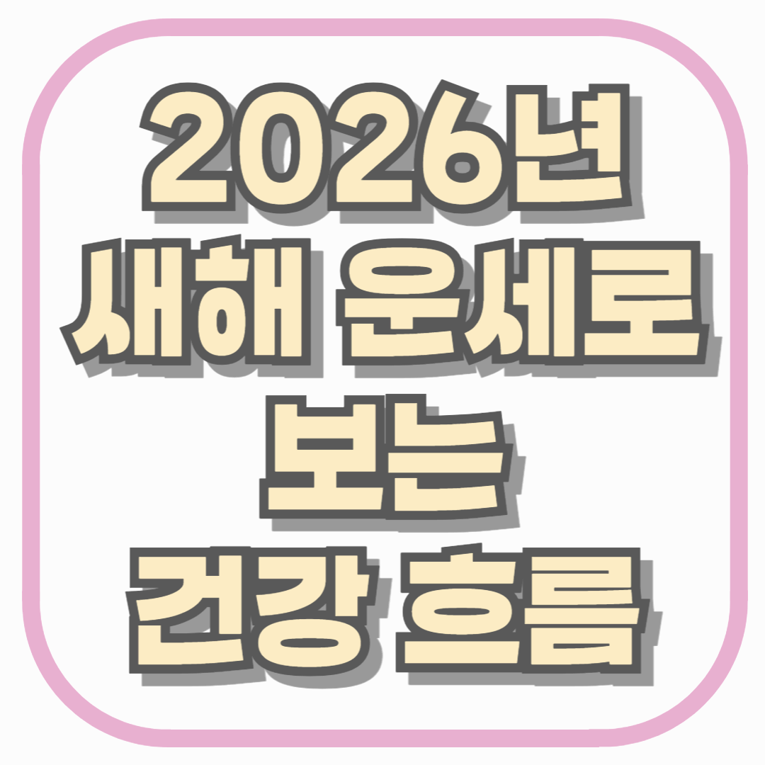 2026년 새해 운세로 보는 건강 흐름, 미리 준비하면 달라지는 몸의 방향