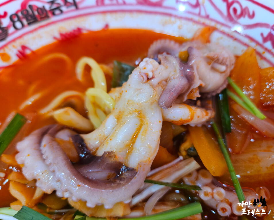 봉담 8월의 중식 짬뽕 건더기