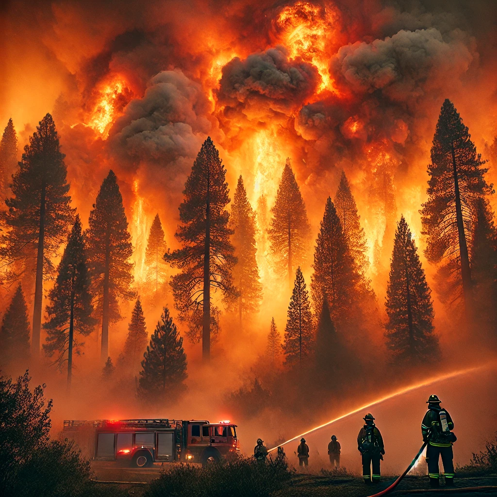 대구 함지산 재발화된 산불