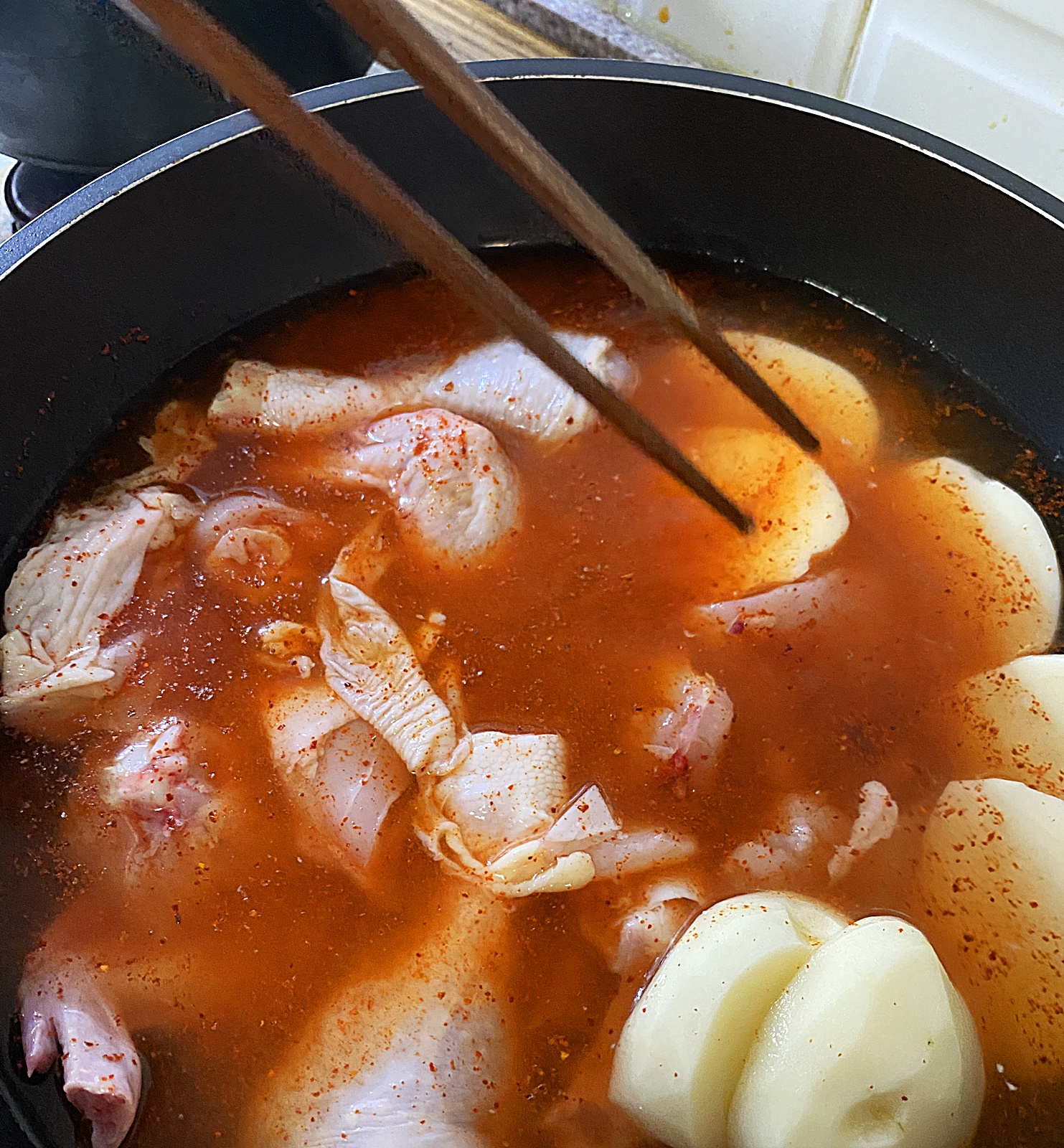 닭볶음탕 1단계 준비 2