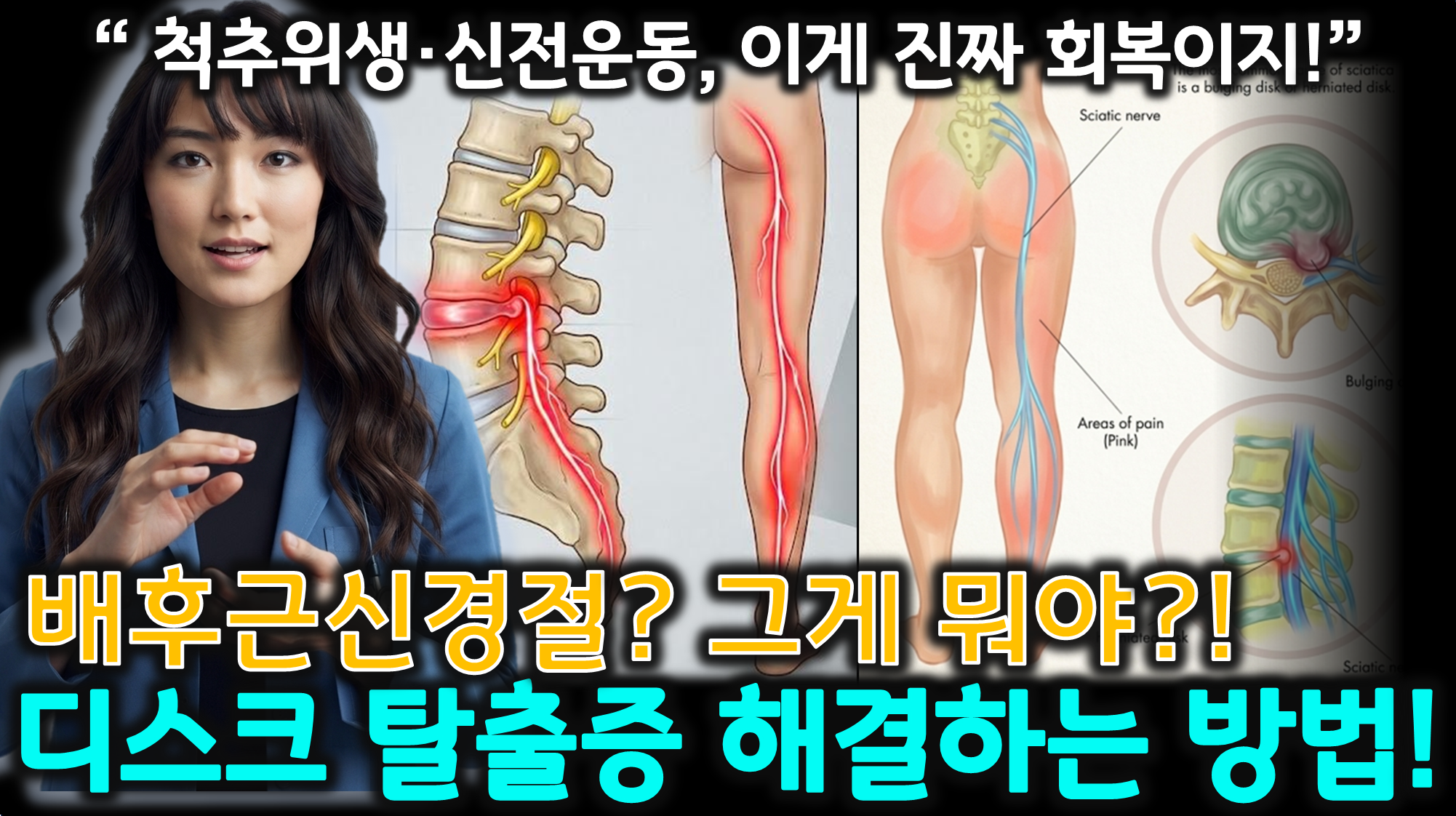 방사통 극복 (배후근신경절, 척추위생, 신전운동)