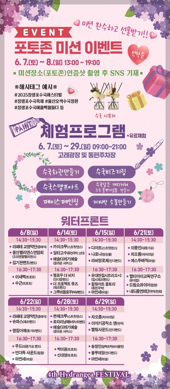 울산 장생포 수국축제