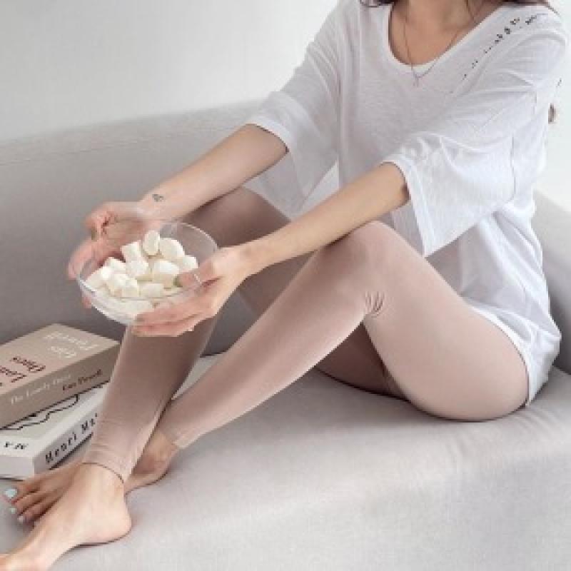 얇은 레깅스 쫄바지 여자 여름용 면 모달 쿨 쫄쫄이