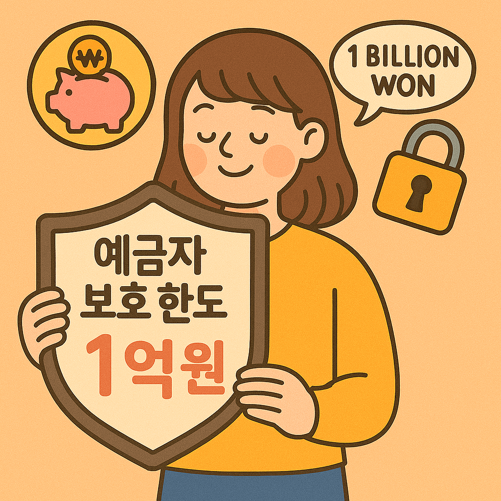 예금자보호제도와 보호한도 금액 관련 사진