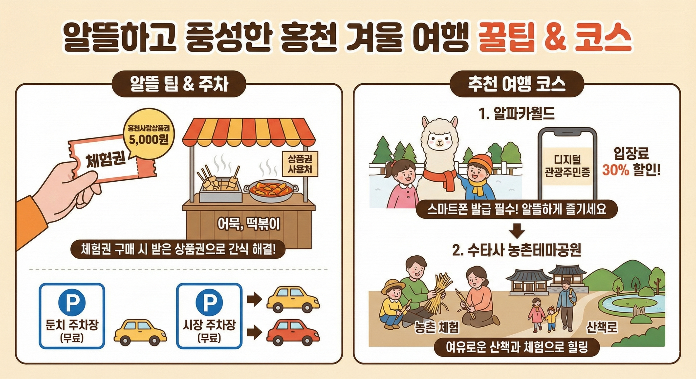 홍천 겨울 여행 꿀팁 및 추천 코스