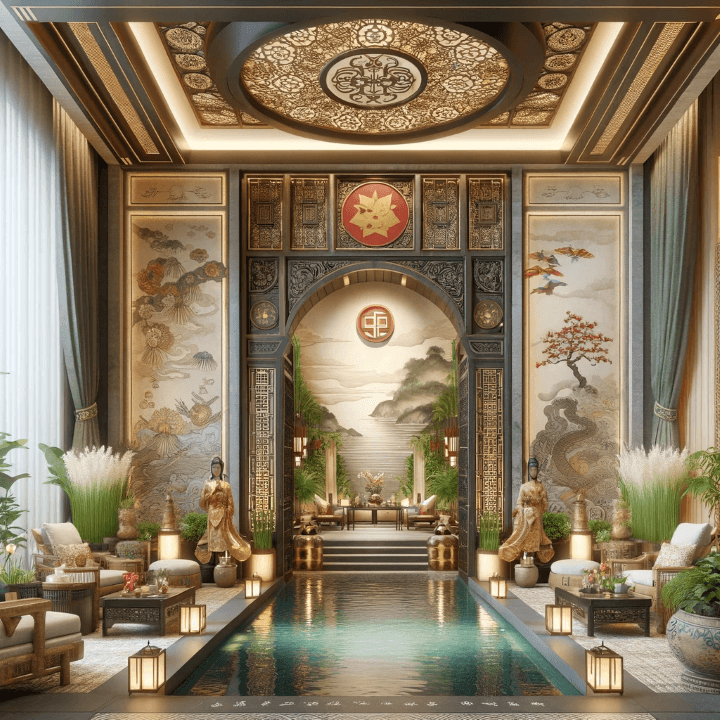 호치민 다리미 스파 핫하다 못해 너무 시원하다! - 3. 다미리 스파의 분위기와 시설 - 3.1 분위기 디자인 - ① 입구 및 리셉션 입구 및 리셉션