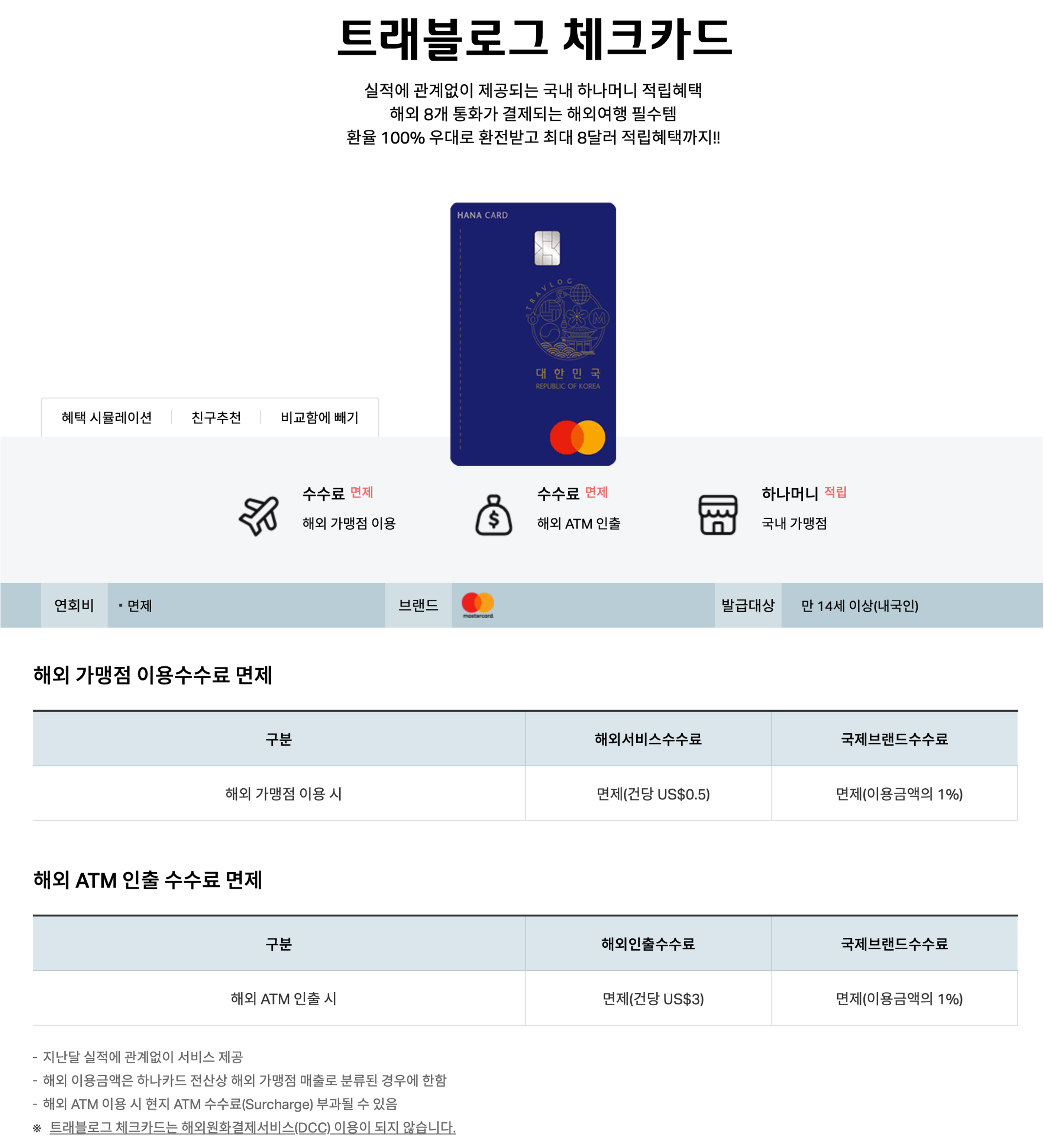 트래블로그 체크카드