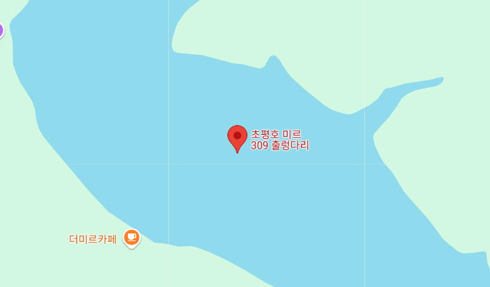 진천 이팝나무길 초평호 미르309 출렁다리 위치