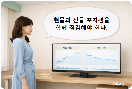 현물과 선물 포지션을 함께 점검하는 순간