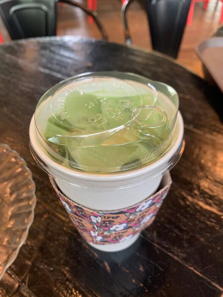 녹차라테 단독사진