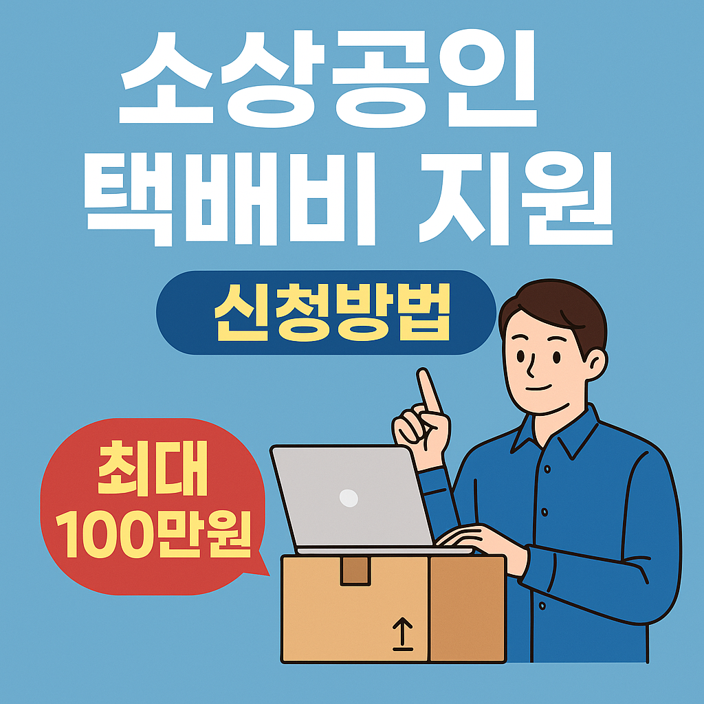 2025년 소상공인 택배비 지원 신청방법관련 사진 자료