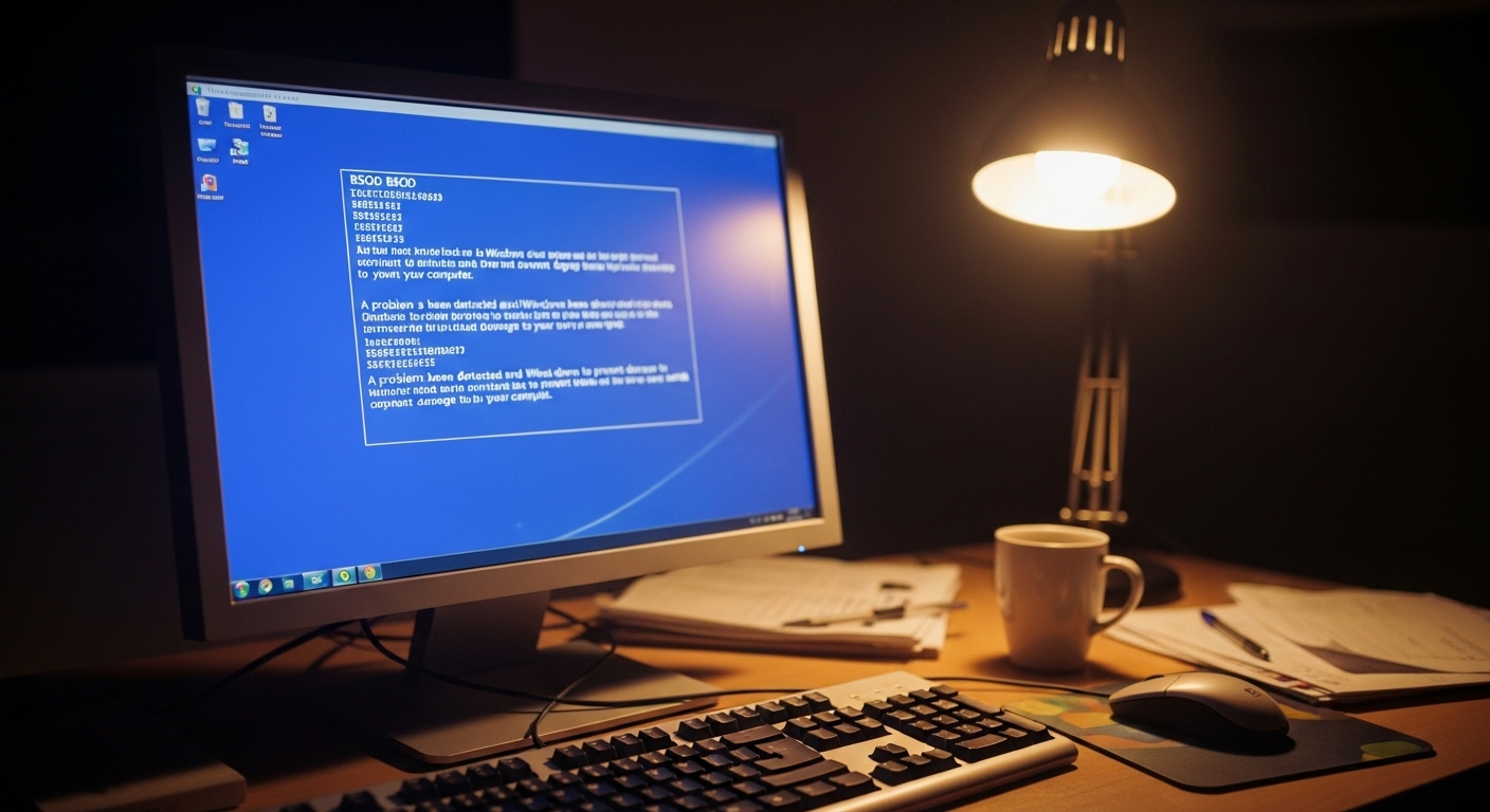 윈도우7 부팅 중 파란화면