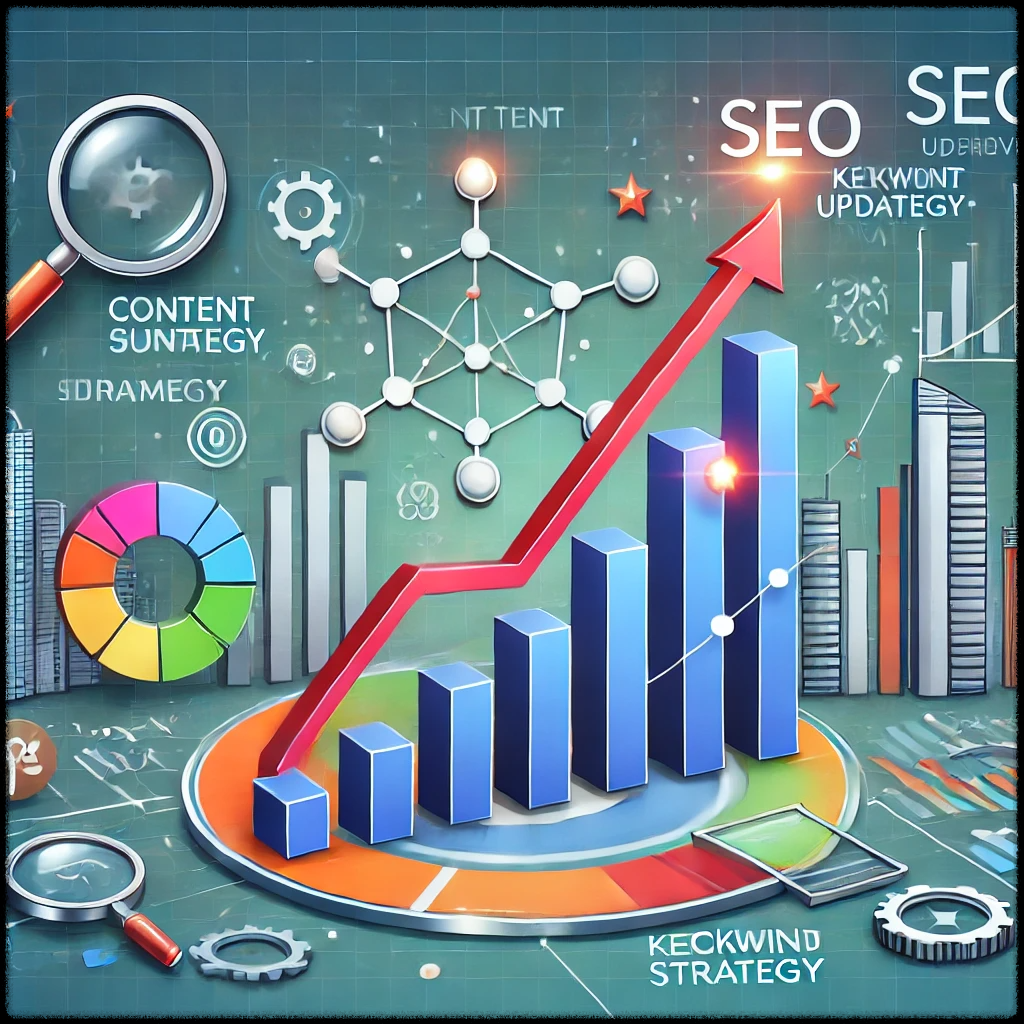 SEO 개선 과정을 나타낸 이미지