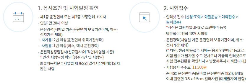 화물운송종사자자격증 취득
