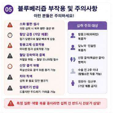 블루베리즙-효능-먹는방법-부작용-혈당-영향