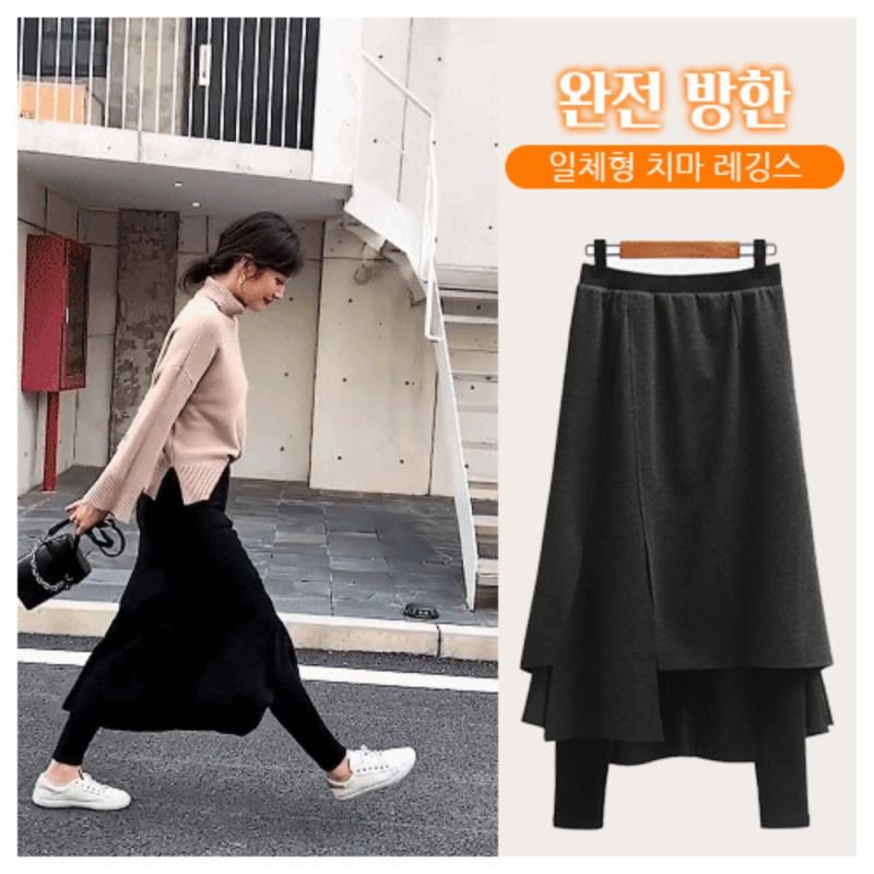 여성 롱치마레깅스 겨울레깅스 기모 치마바지 기모치랭스