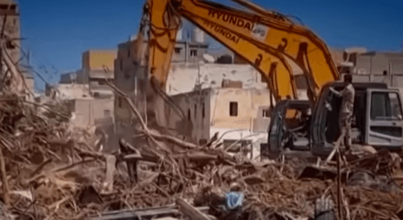 리비아 대홍수 피해 현장