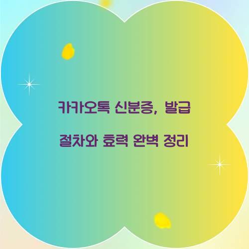 카카오톡 신분증