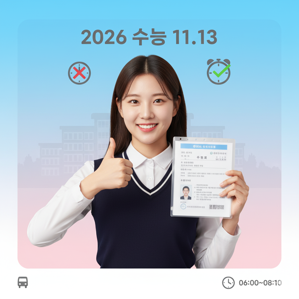 수능 D-1! 수험생이 꼭 알아야 할 완벽 대비책(출처:교육부)