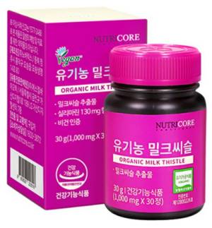 2921개 상품평 : 뉴트리코어 유기농 밀크씨슬, 30정, 1개