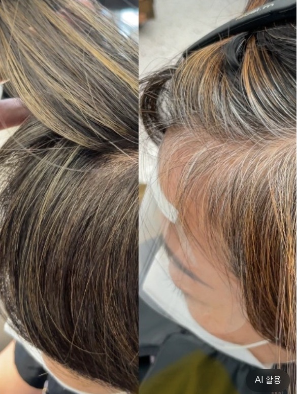 새치염색의달인-이진용-하프발레아쥬