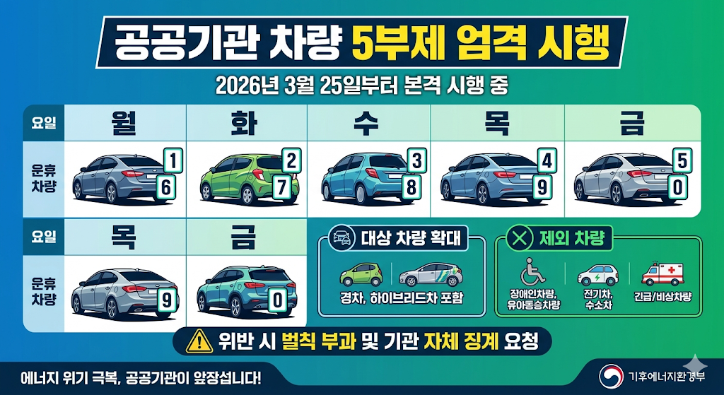 공공기관 차량5부제